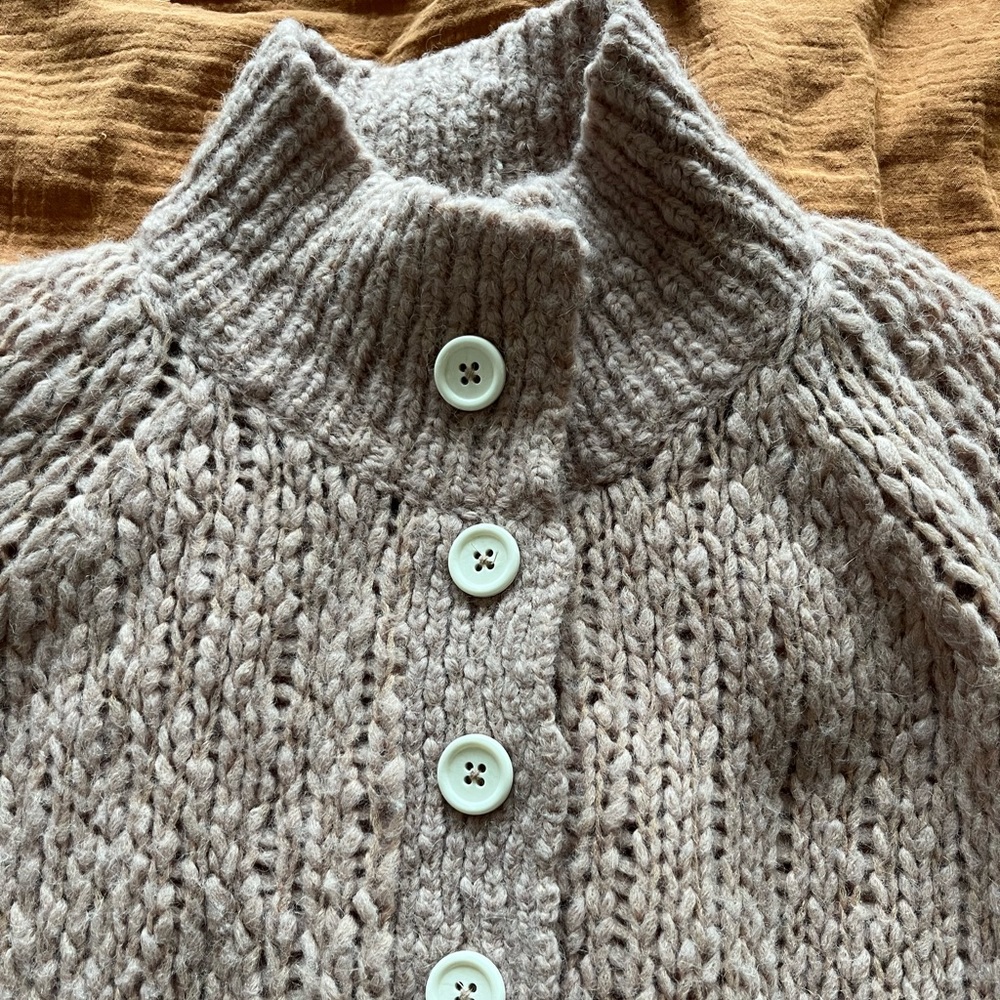 Everlane Button-Front Cowl Pullover - Picture 8 of 9